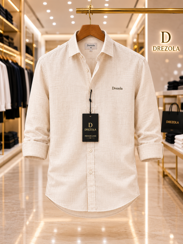 Men Beige Casual Shirt | Premium Cotton Blend Shirt for Men 4